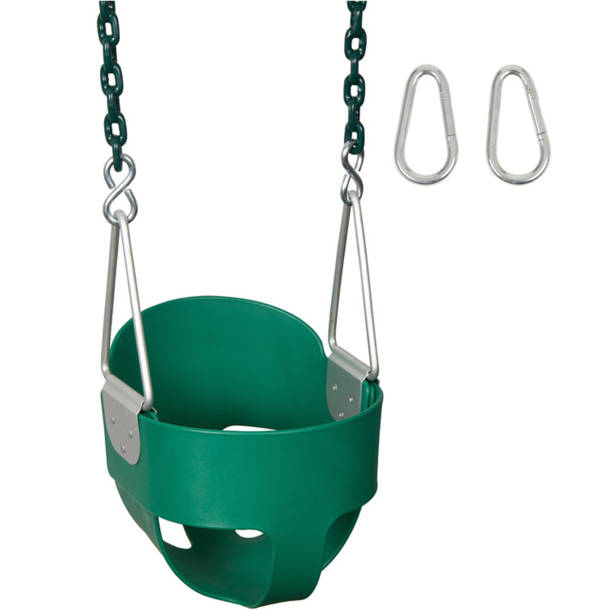 Swing Set Stuff Highback Full Bucket Swing Seat with Chains and Hooks